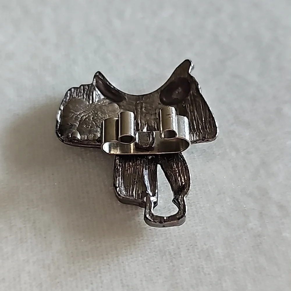 Vintage Silver Saddle Bolo Tie Clip 🔑